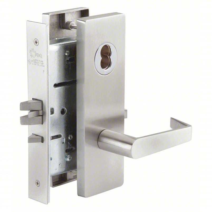 Institutional Mortise Privacy Lever Lockset